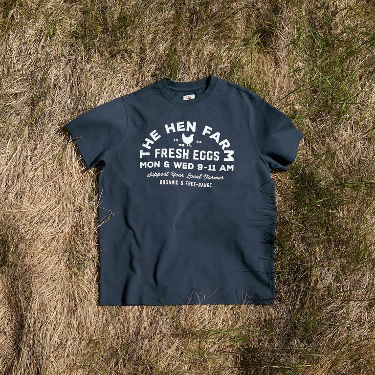 Printed Vintage Tee Navy 5